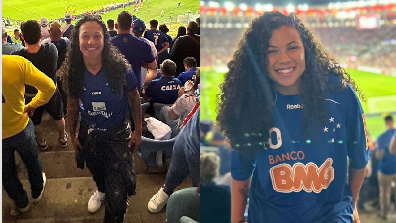Byanca Brasil e Clara estiveram na partida deste domingo (30 de junho), no Maracanã