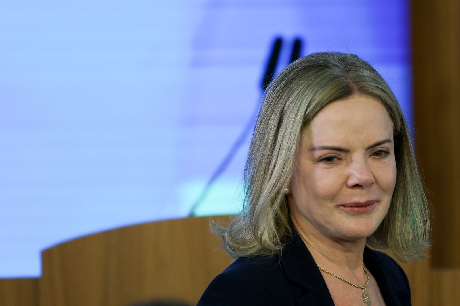  Ministra da Secretaria de Relações Institucionais, Gleisi Hoffmann criticou aumento da Selic, taxa básica de juros da economia, para 15% ao ano