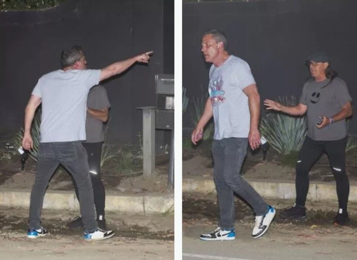 Ben Affleck se revolta e dá "piti" com paparazzo na porta da sua casa nos Estados Unidos