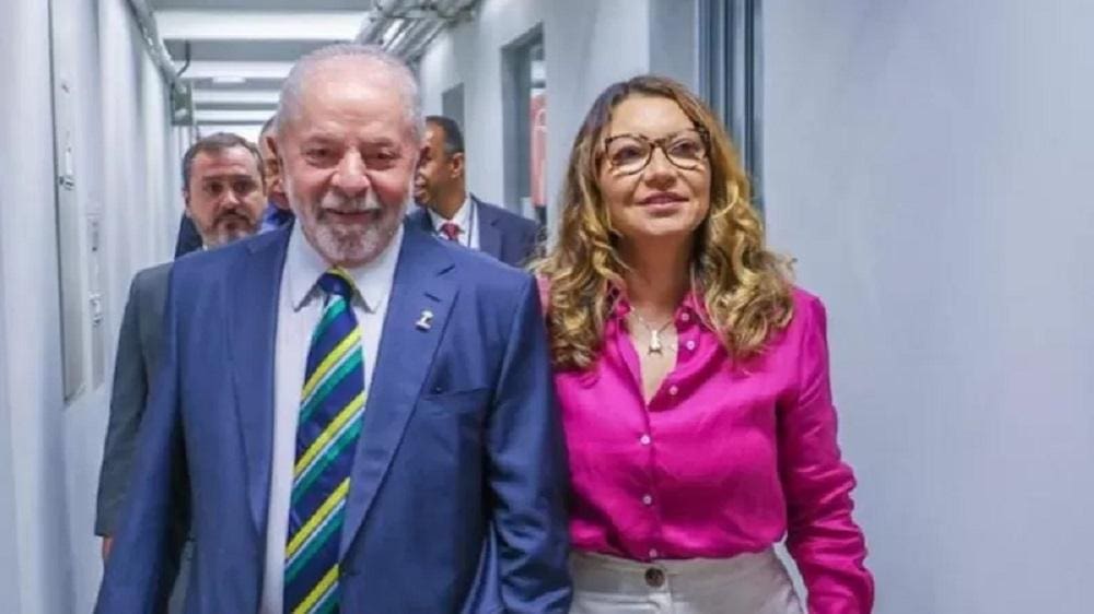 Lula com a esposa, Janja