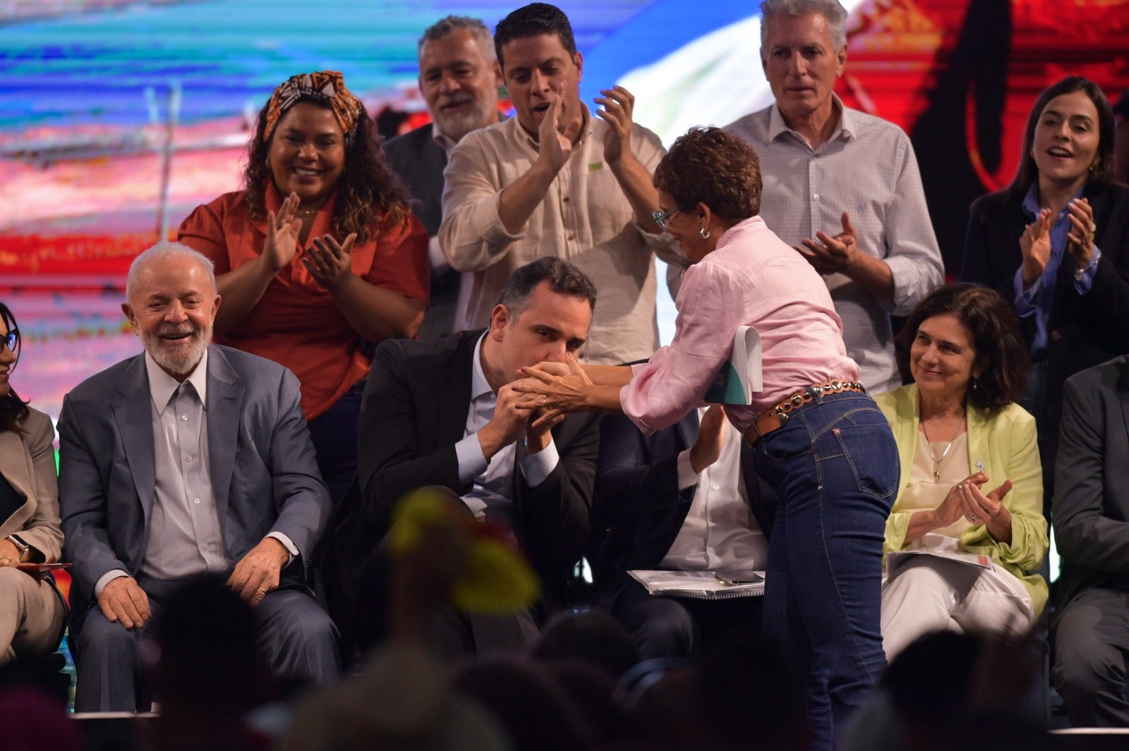Rodrigo Pacheco e Marília Campos