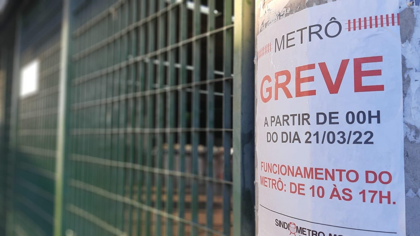 greve do metrô de BH