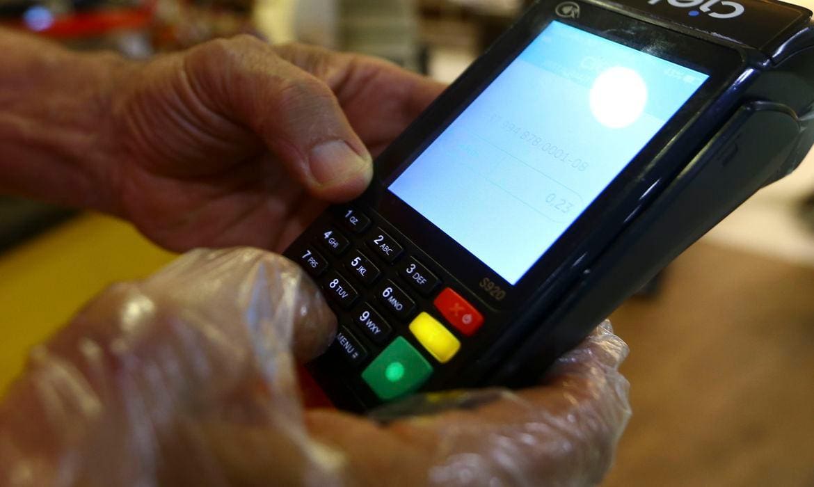 Maquininha de cartão de crédito e débito