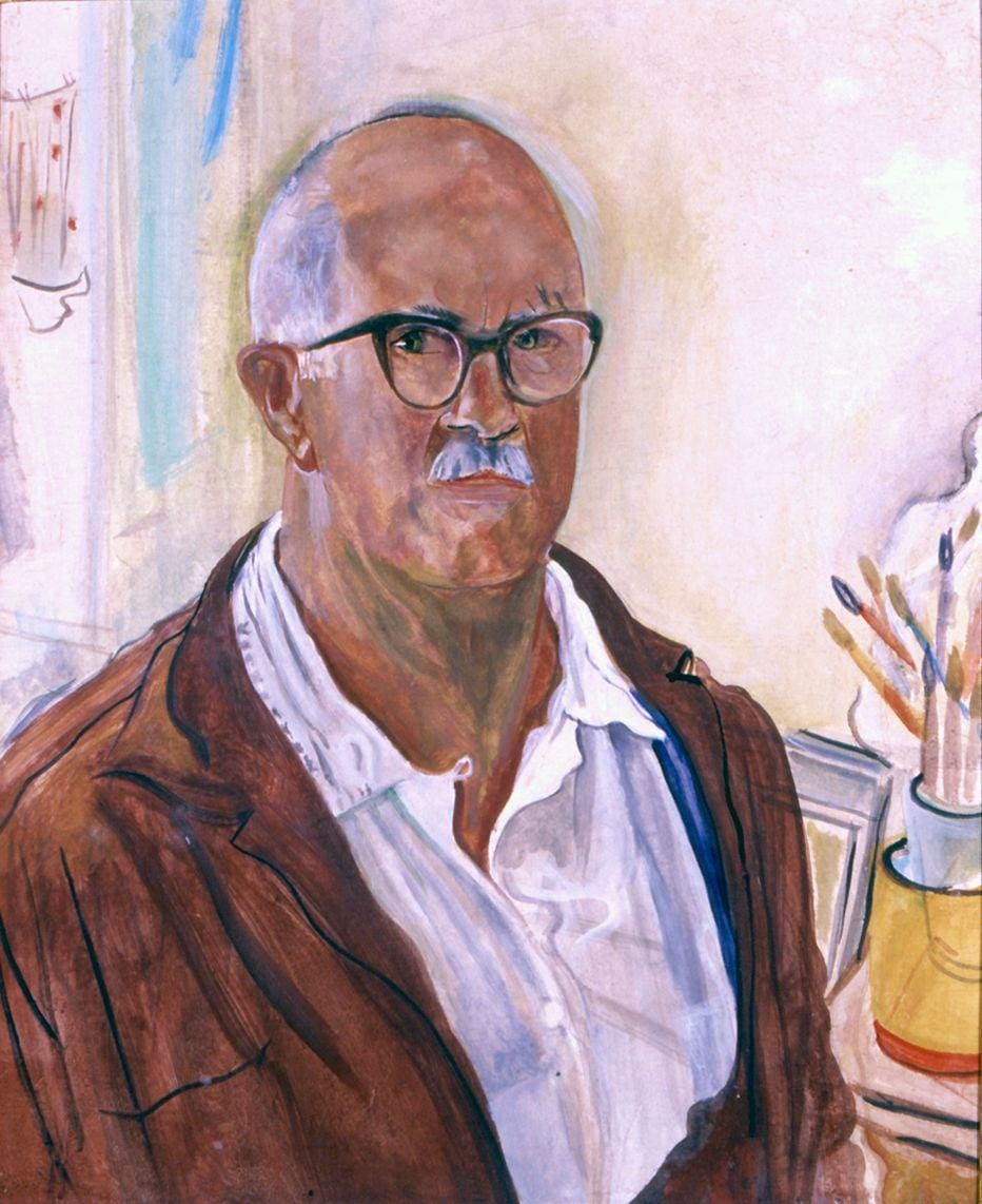 Autorretrato do pintor Alberto da Veiga Guignard, homenageado com uma série de atrações que celebram os 80 anos da escola que leva o seu nome