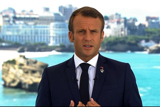 Imagem do presidente da França, Emmanuel Macron, tem visita agendada ao Brasil na próxima semana