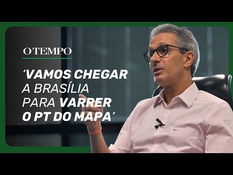 Zema lança pré-candidatura com discurso antipetista e slogan "Brasil pra frente"