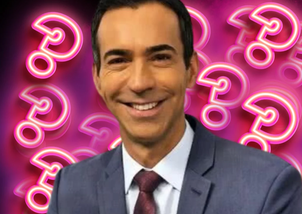 César Tralli nos bastidores da Globo  - Divulgação/TV Globo 