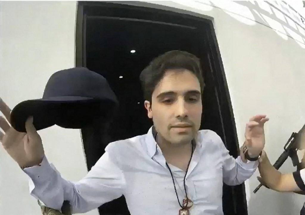 Frame de vídeo com Ovídio Guzmán, datado de 2019