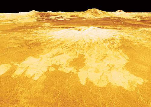 A sonda europeia investiga atividades em Vênus