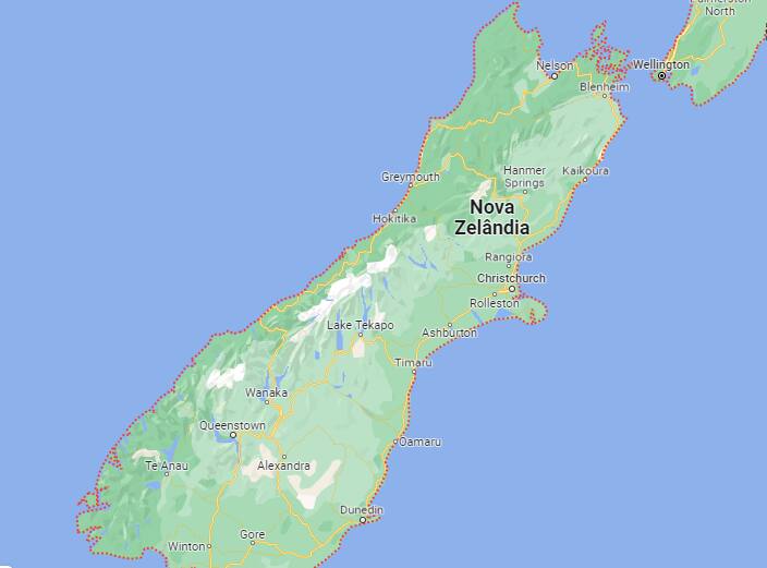 O epicentro do tremor foi localizado 124 km a oeste da cidade de Christchurch, a 11 km de profundidade