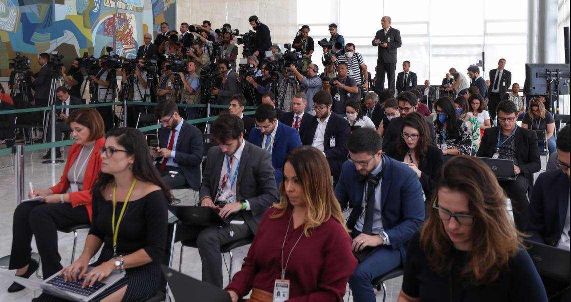 Coletiva do presidente Jair Bolsonaro