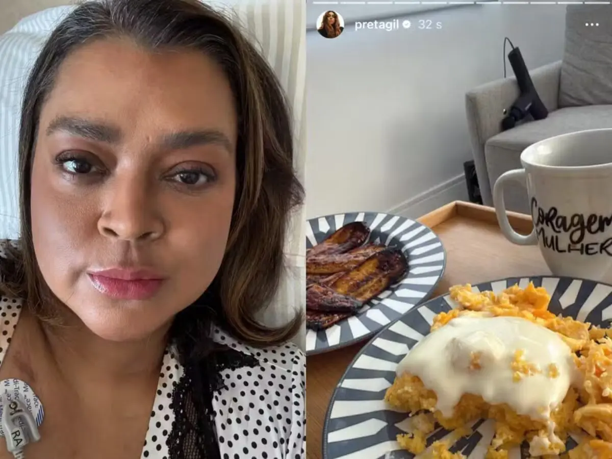 Preta Gil celebra primeiro café da manhã em casa após alta hospitalar: 'Coragem'