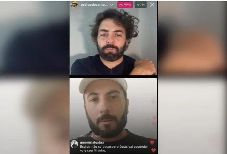 O vídeo foi veiculado no perfil de Esdras Jonatas dos Santos, que tem 40 mil seguidores, e ficou conhecido por chorar enquanto um acampamento de bolsonaristas era desmontado