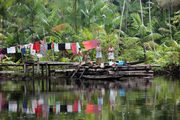 Rio Laguna, comunidade São José, em Melgaço, na Ilha de Marajó