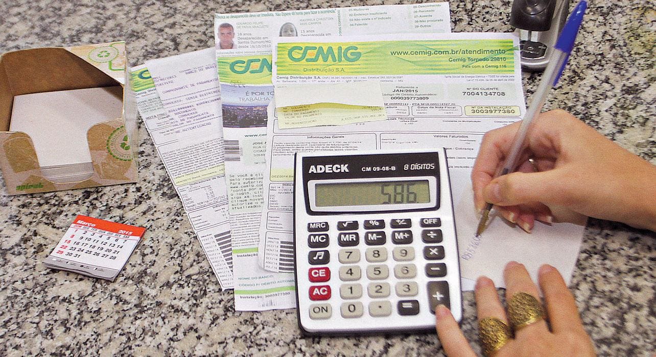 contas conta luz cemig