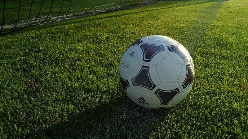 Imagem ilustrativa: bola de futebol em gramado