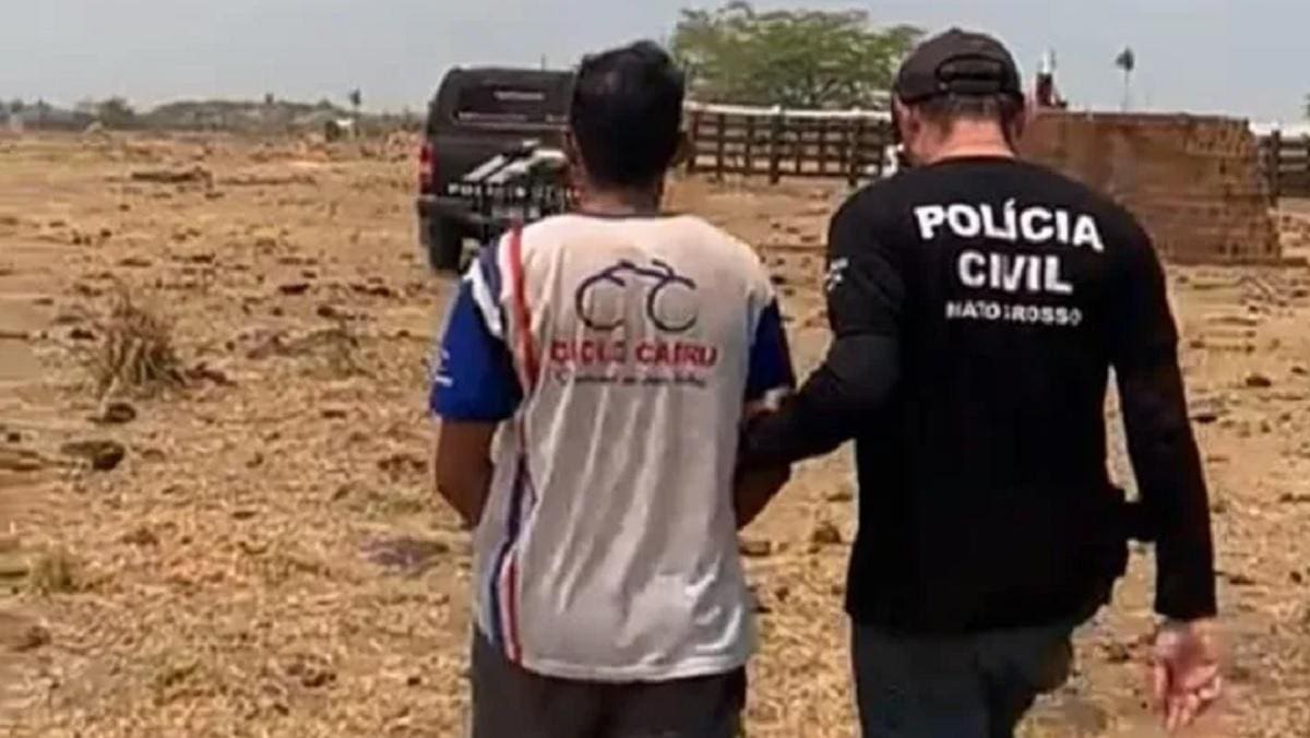 Imagem mostra prisão de bolsonarista que matou petista em Confresa, no Mato Grosso