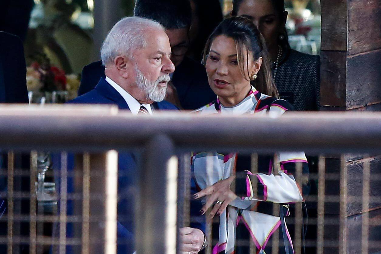 Lula e Janja no casamento de Randolfe Rodrigues