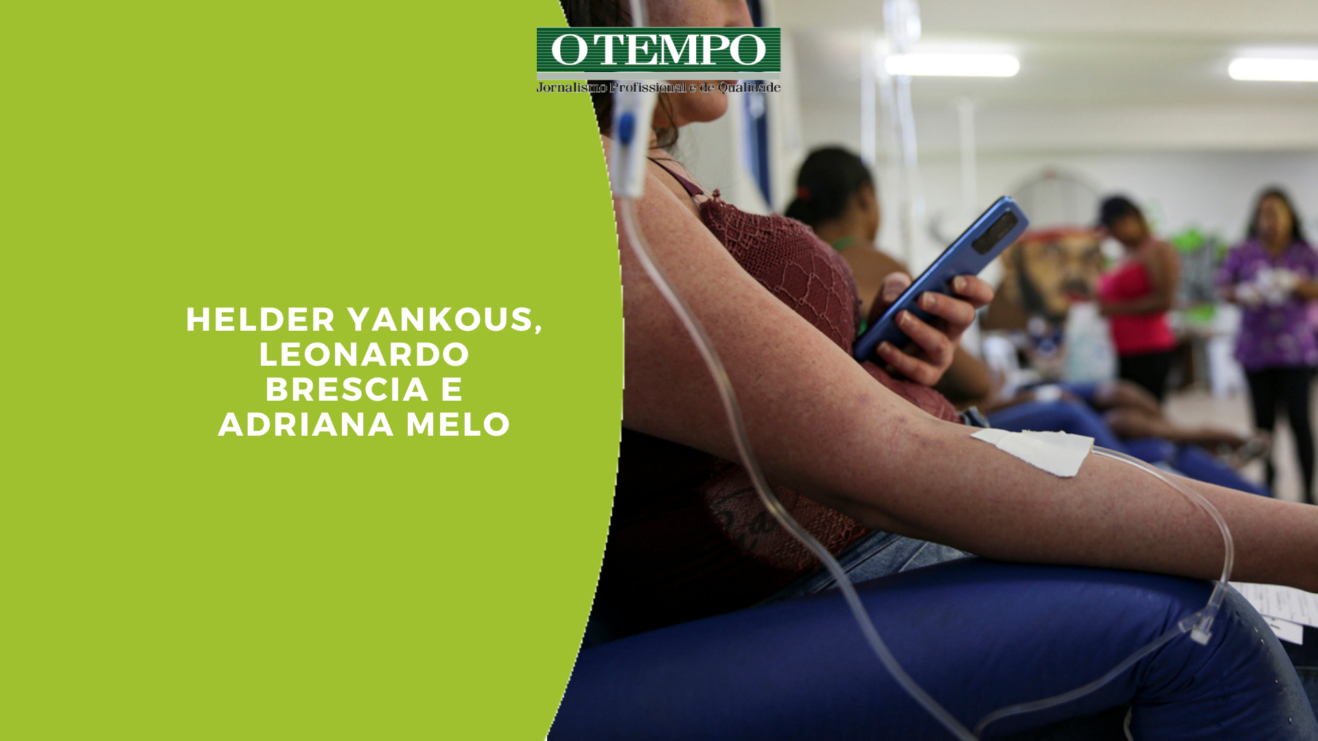 Pacientes fazem hidratação em posto de atendimento do Sistema Único de Saúde