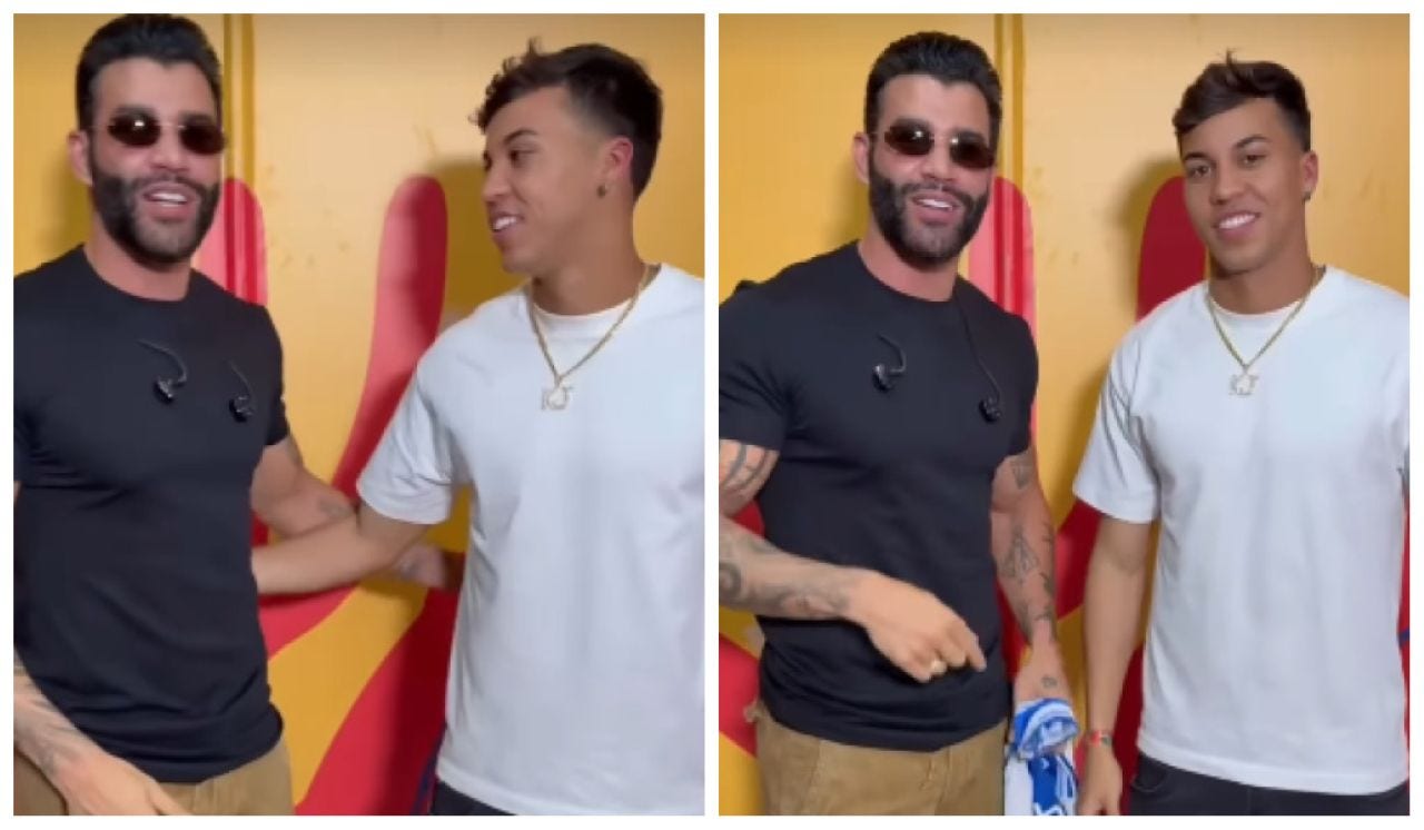 Kaio Jorge e Gustavo Lima se encontraram em Gravatá, Pernambuco
