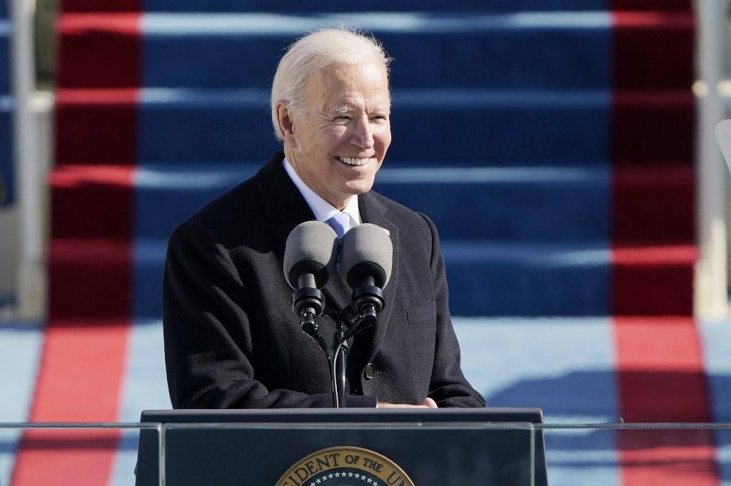 Biden durante sua posse