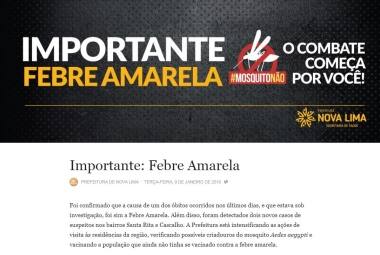 Febre Amarela em Nova Lima