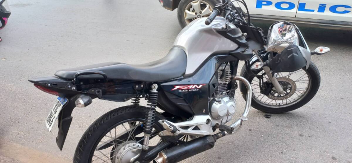Moto foi levada para pátio credenciado ao Detran-MG