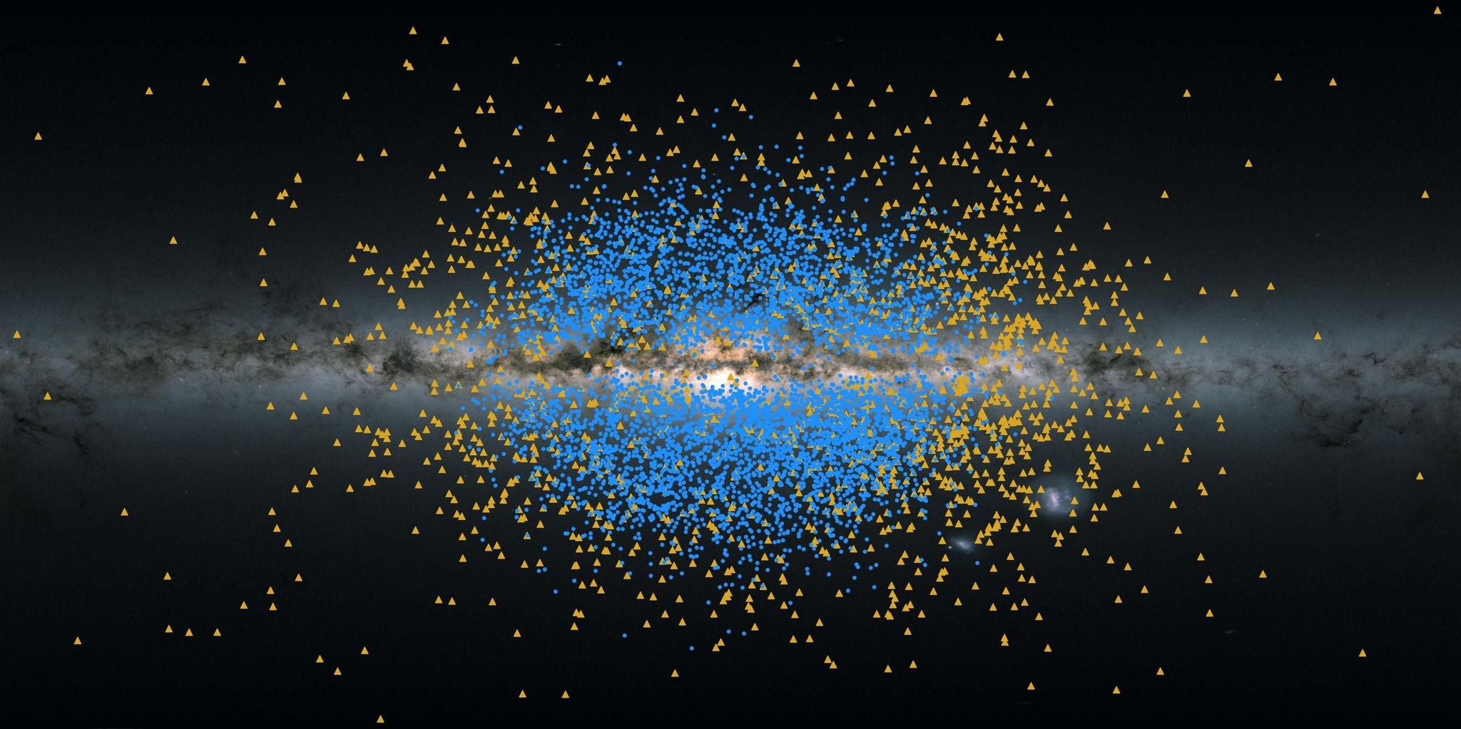 Gaia desvenda dois antigos fluxos de estrelas na Via Láctea
