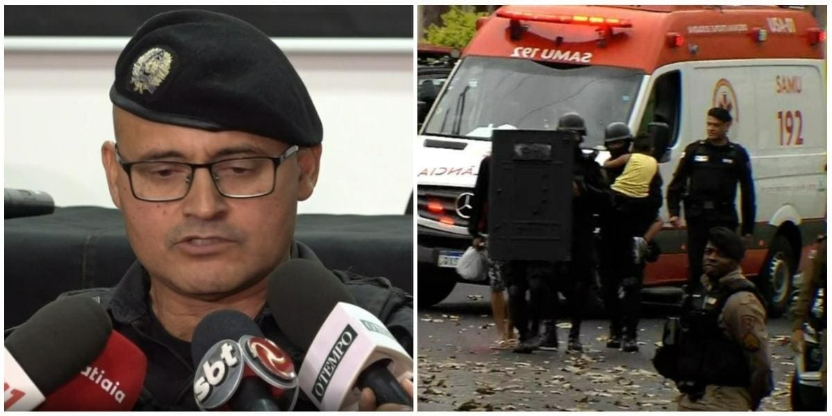 Coronel Ricardo Geraldo, do CPE, deu detalhes da operação