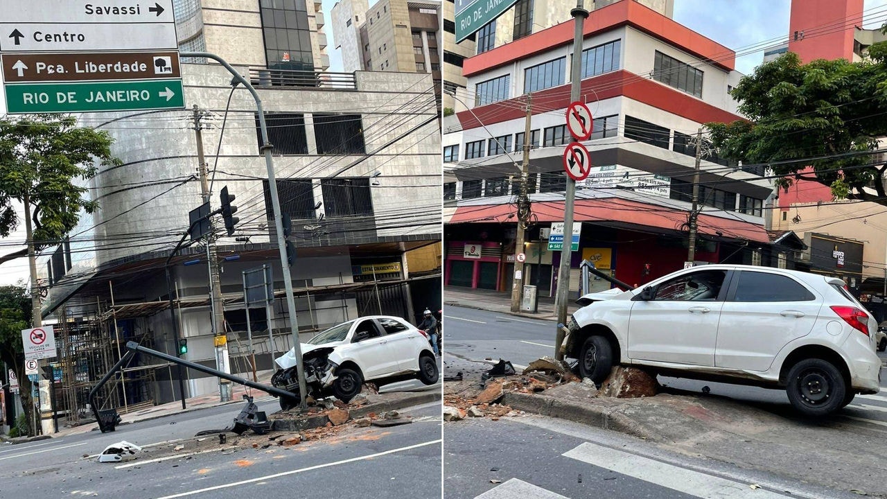 Acidente aconteceu no Lourdes