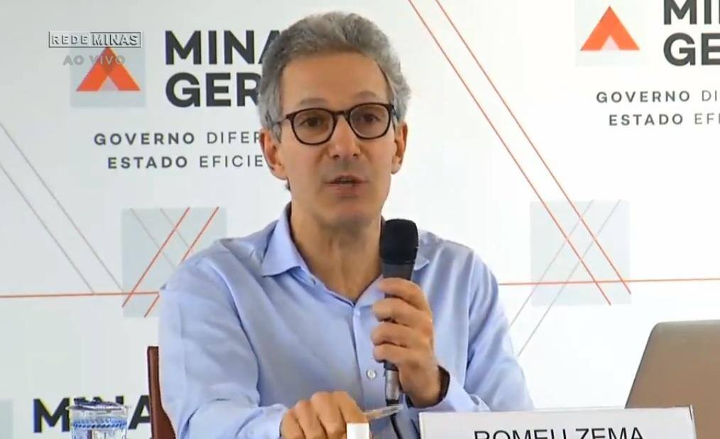 Romeu Zema culpou governo do PT pelos problemas econômicos enfrentados pelo governo de Minas
