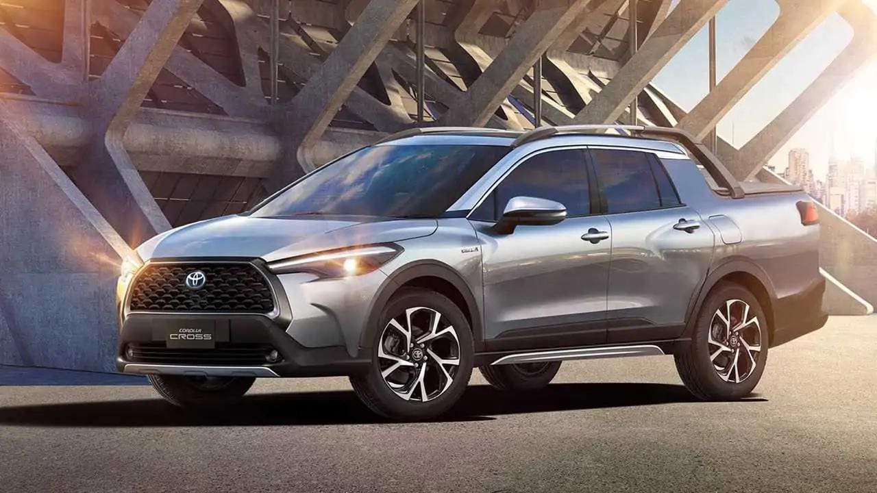 Projeção não-oficial feita em 2020 mostra como ficaria a picape do Corolla