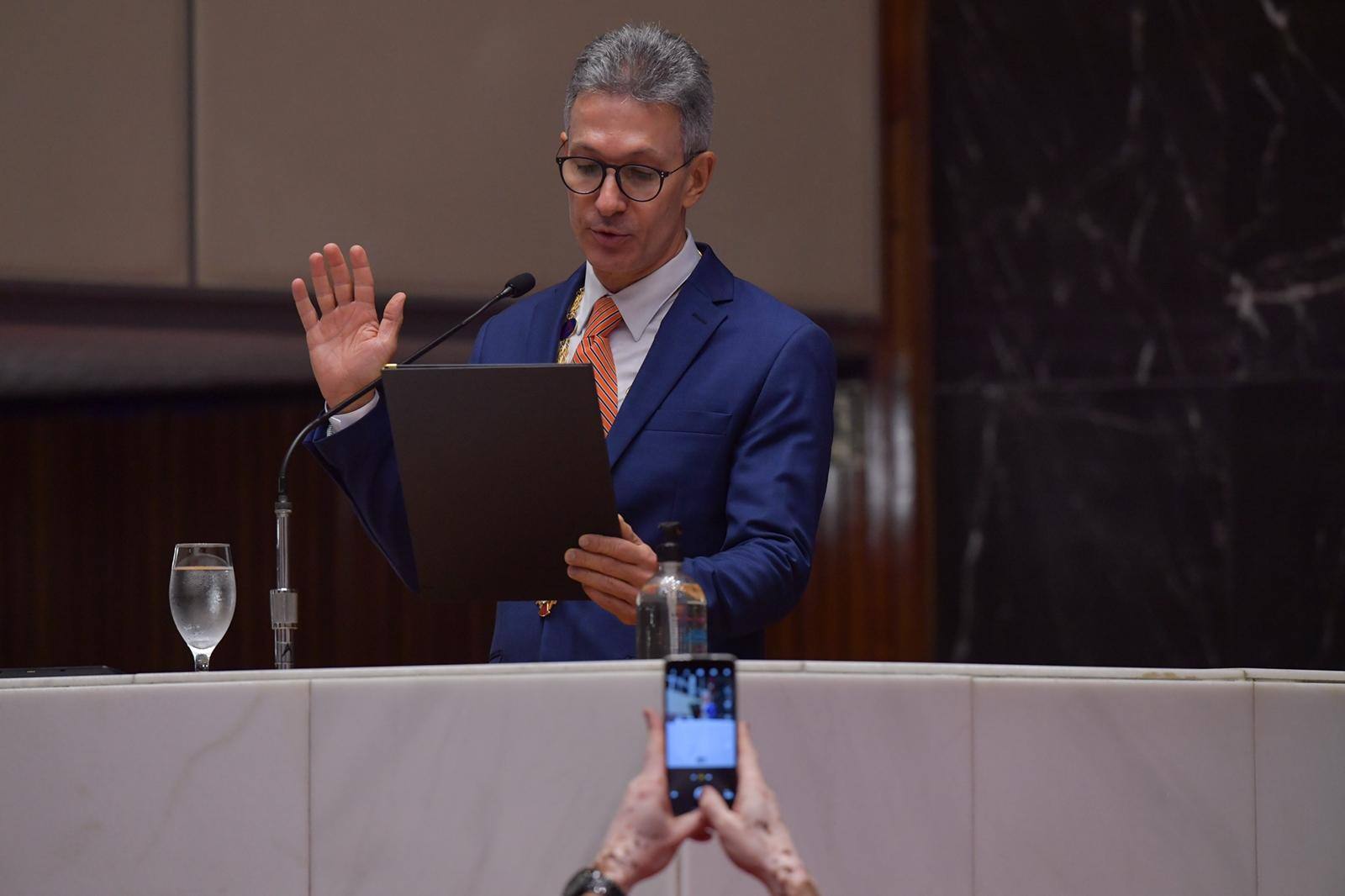 Discurso de Zema em posse na ALMG