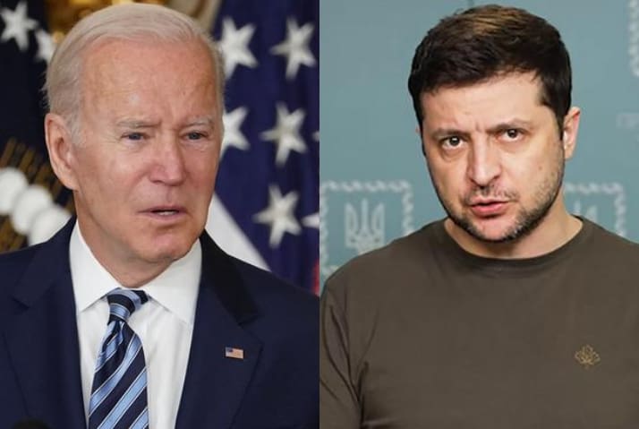 Joe Biden e Volodymyr Zelensky