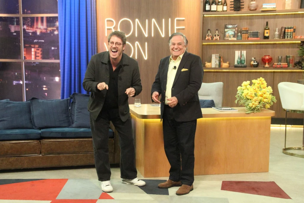 Fábio Porchat e Ronnie Von no Companhia Certa