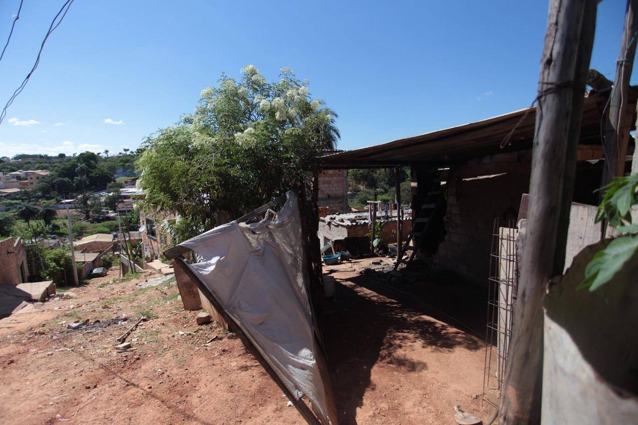 Casa ficou queimada