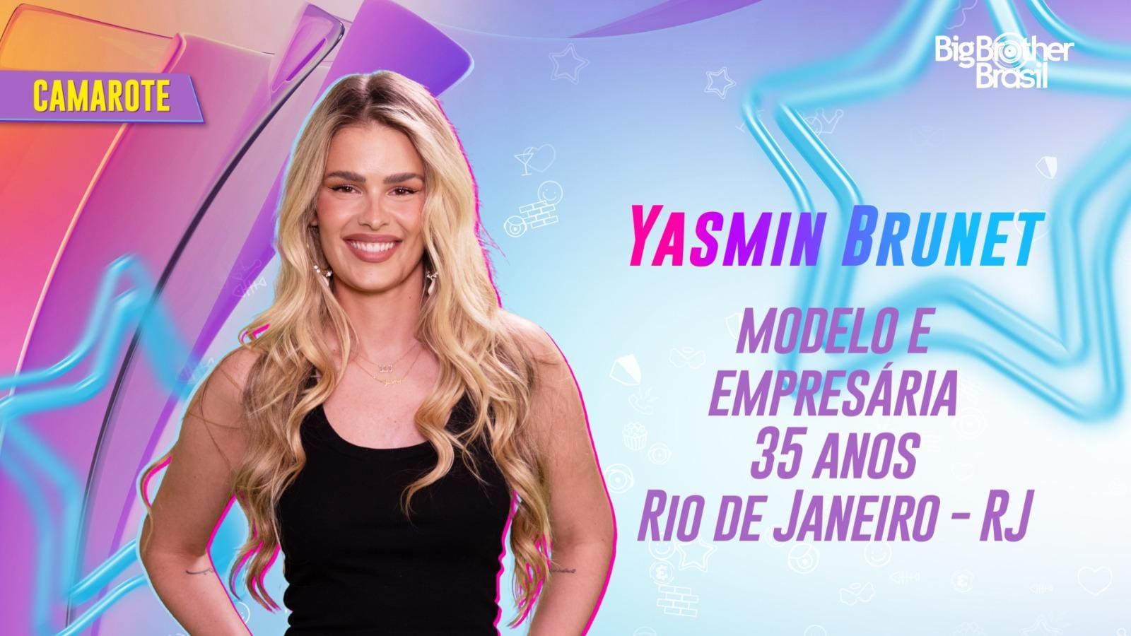 Yasmin Brunet está no Camarote