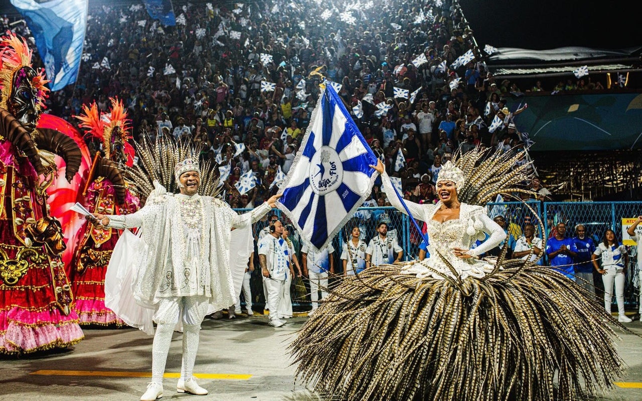 Beija-Flor no desfile de 2025 (Foto: Divulgação)