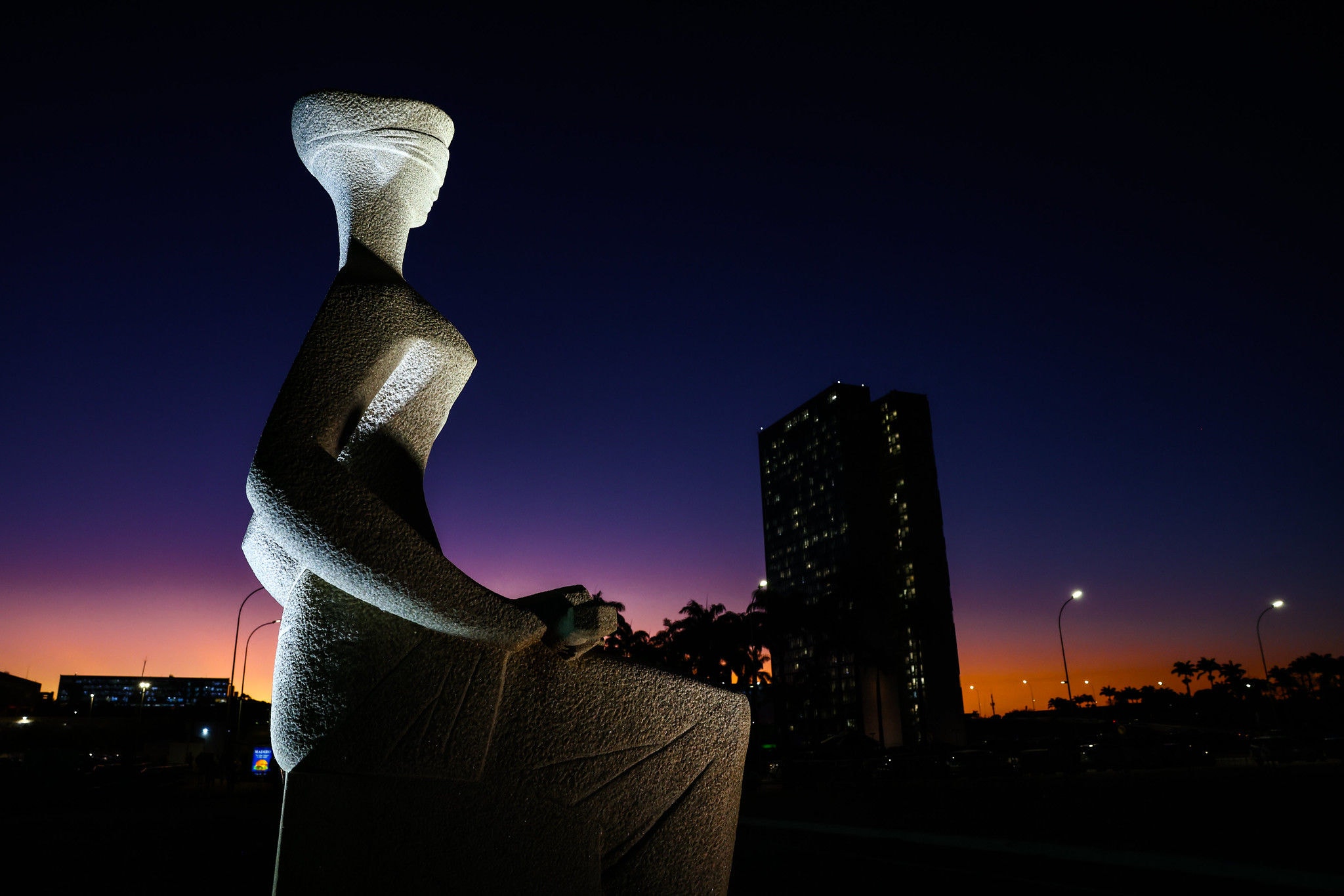 Estátua da Justiça em frente à sede do STF: A audiência de conciliação foi marcada para 15 de julho, no plenário de audiências da Corte, em Brasília