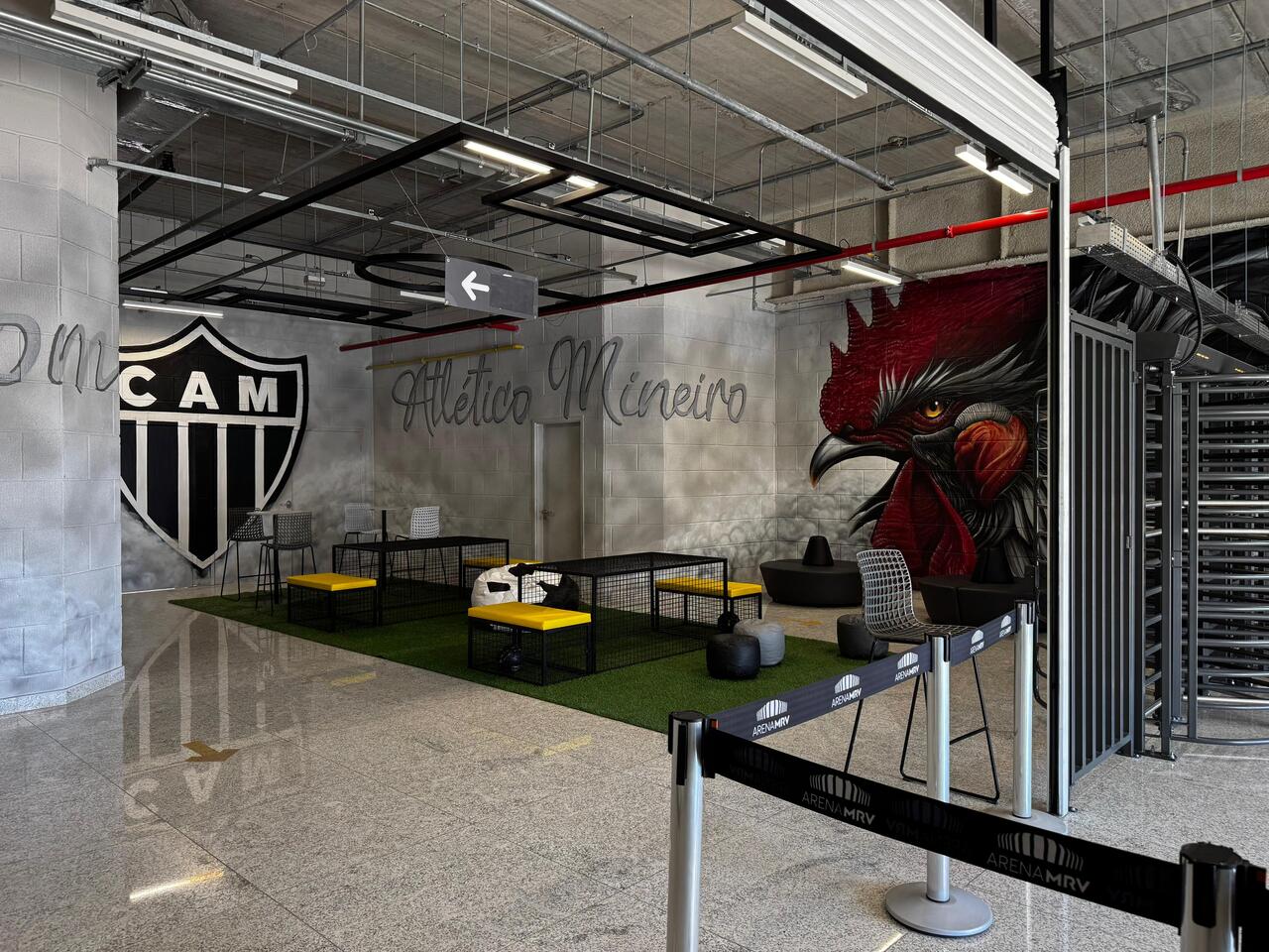 Tour na Arena MRV passa por diversas áreas, inclusive aquelas exclusivas dos jogadores