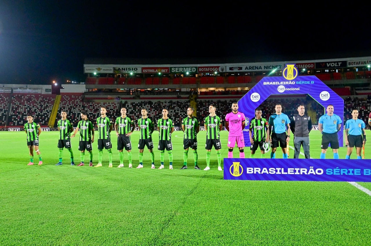 Na primeira rodada da Série B, o América empatou com o Botafogo-SP