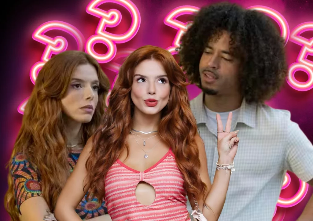 Kami (Giovanna Lancellotti) e Ryan (L7nnon) em Dona de Mim - Divulgação/TV Globo 