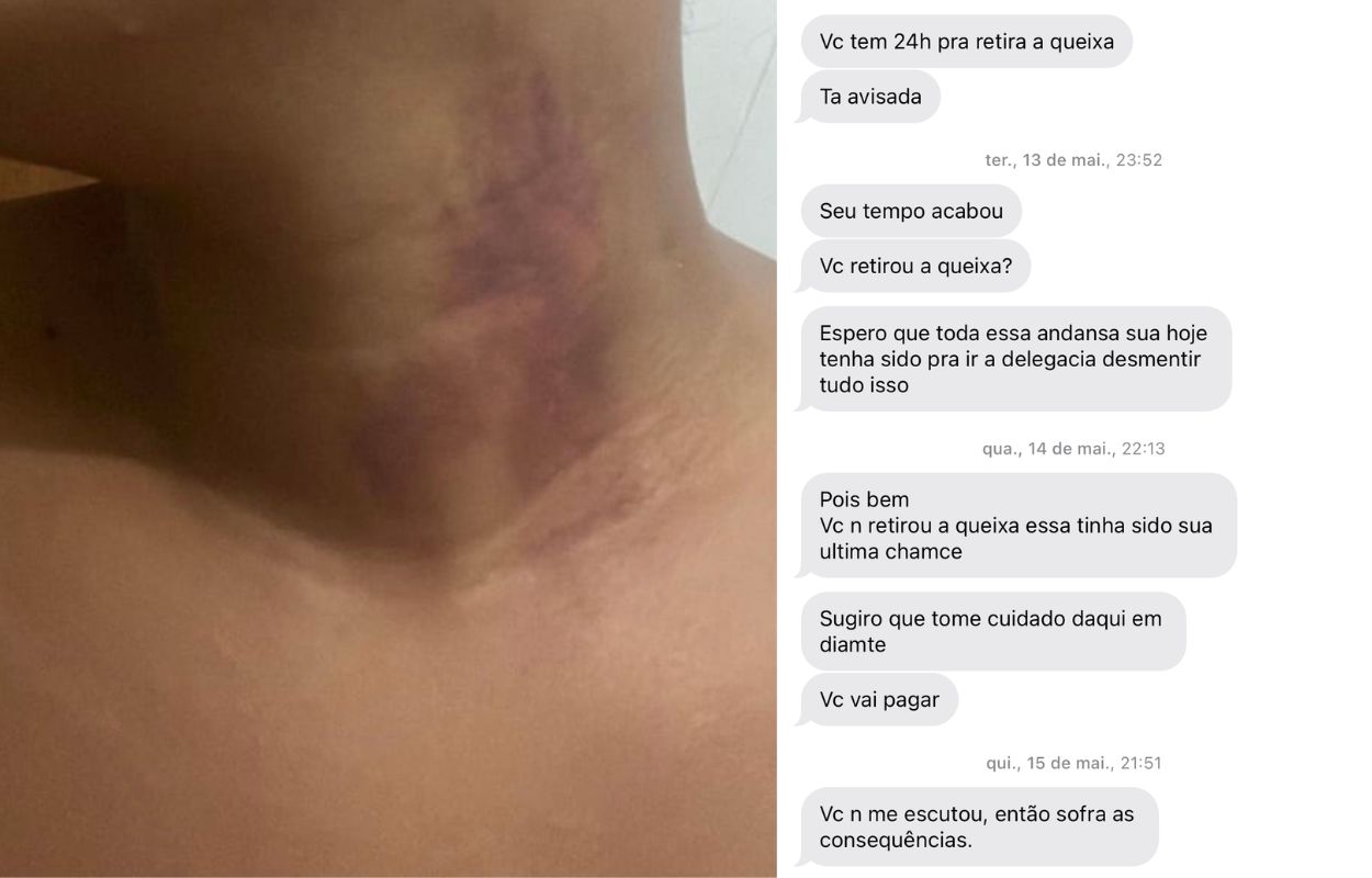 A vítima alega estar recebendo ameaças que começaram dias após o primeiro crime 