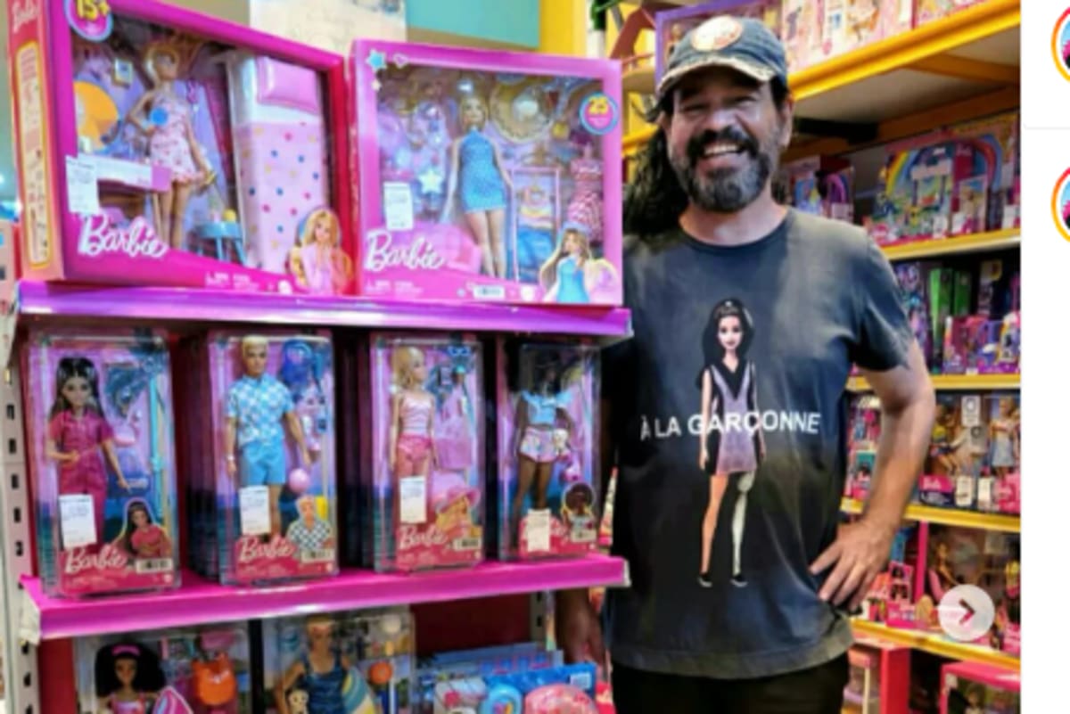 Conhecido por transformar famosos em Barbie, Marcus Baby surfa na onda de filme