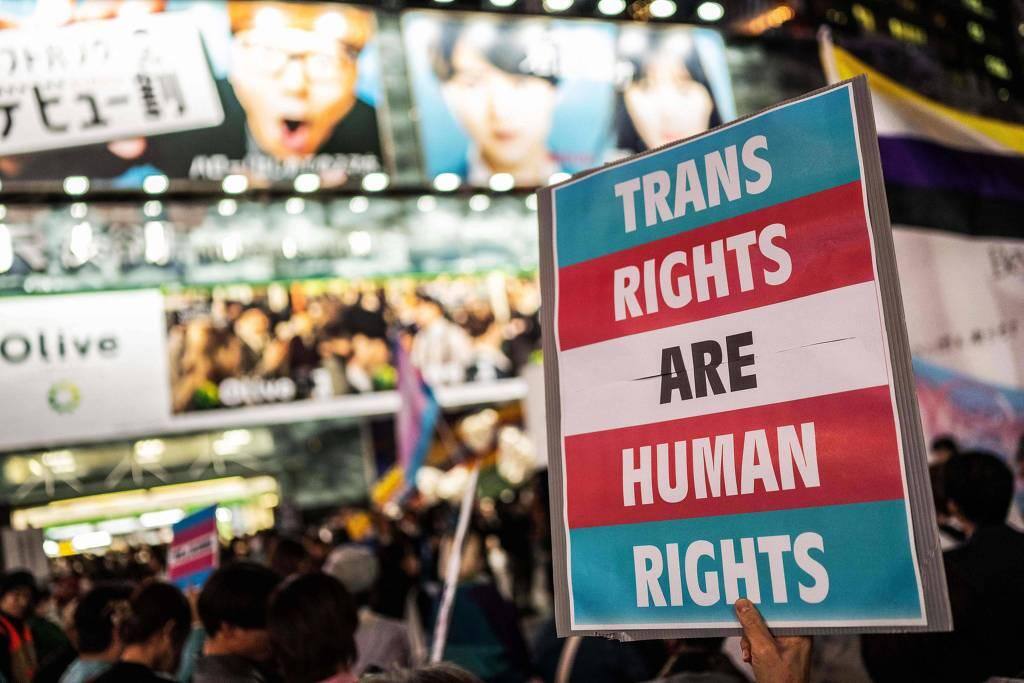 Manifestação no Japão defende os direitos das pessoas trans