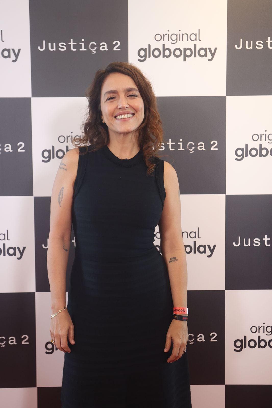 Manuela Dias durante lançamento de 'Justiça 2'