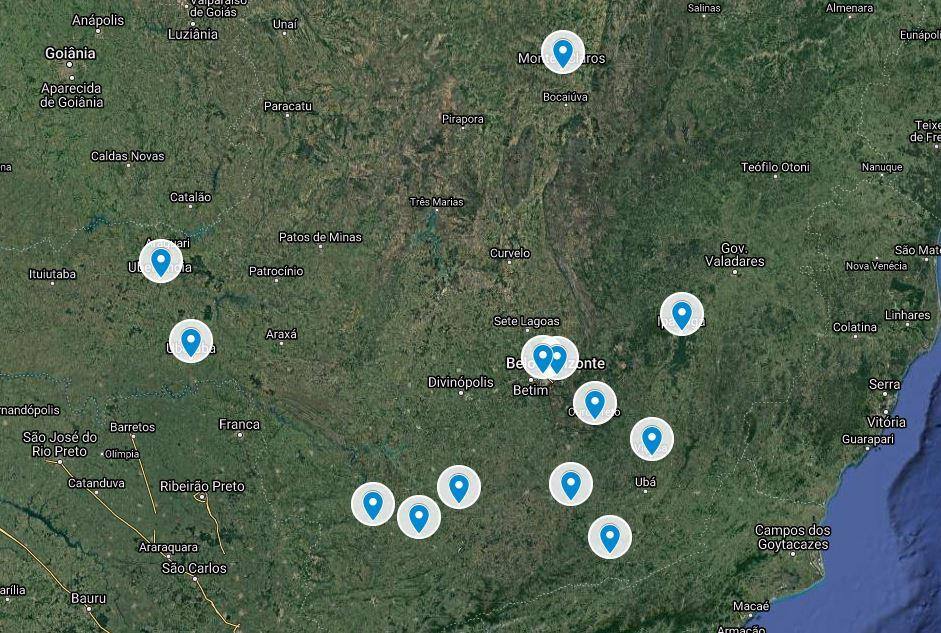 Mapa Coronavírus (atualizado em 2/3)