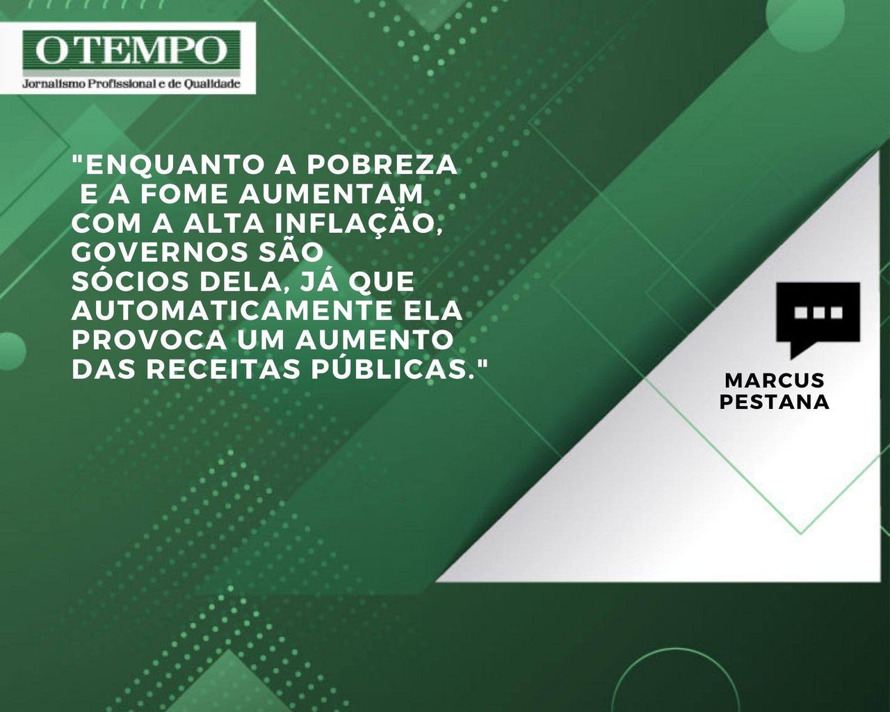 Artigo Imposto inflacionário desorganização e injustiça, de Marcus Pestana