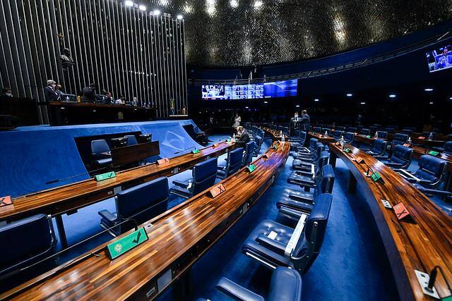 Plenário do Senado em votação do veto ao fundo eleitoral de R$ 5,7 bi