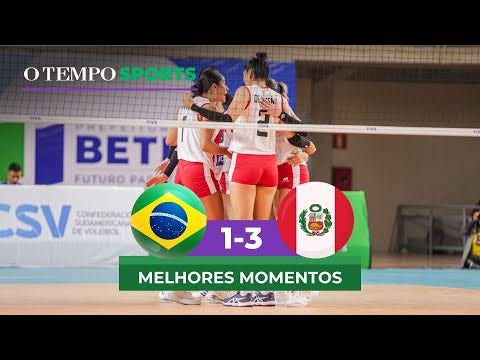 Brasileiras tiveram dificuldades na recepção e foram superadas pelas peruanas